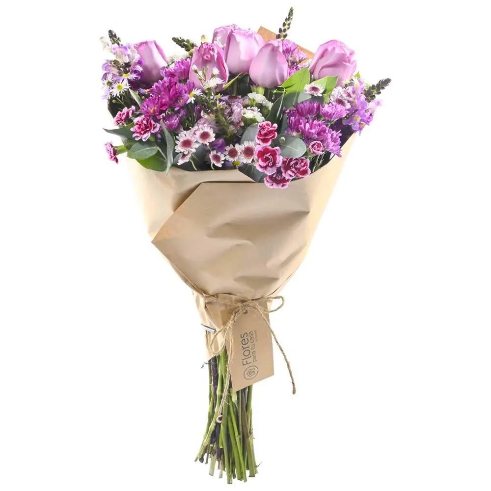Ramo Premium Flores Lilas y Fucsias