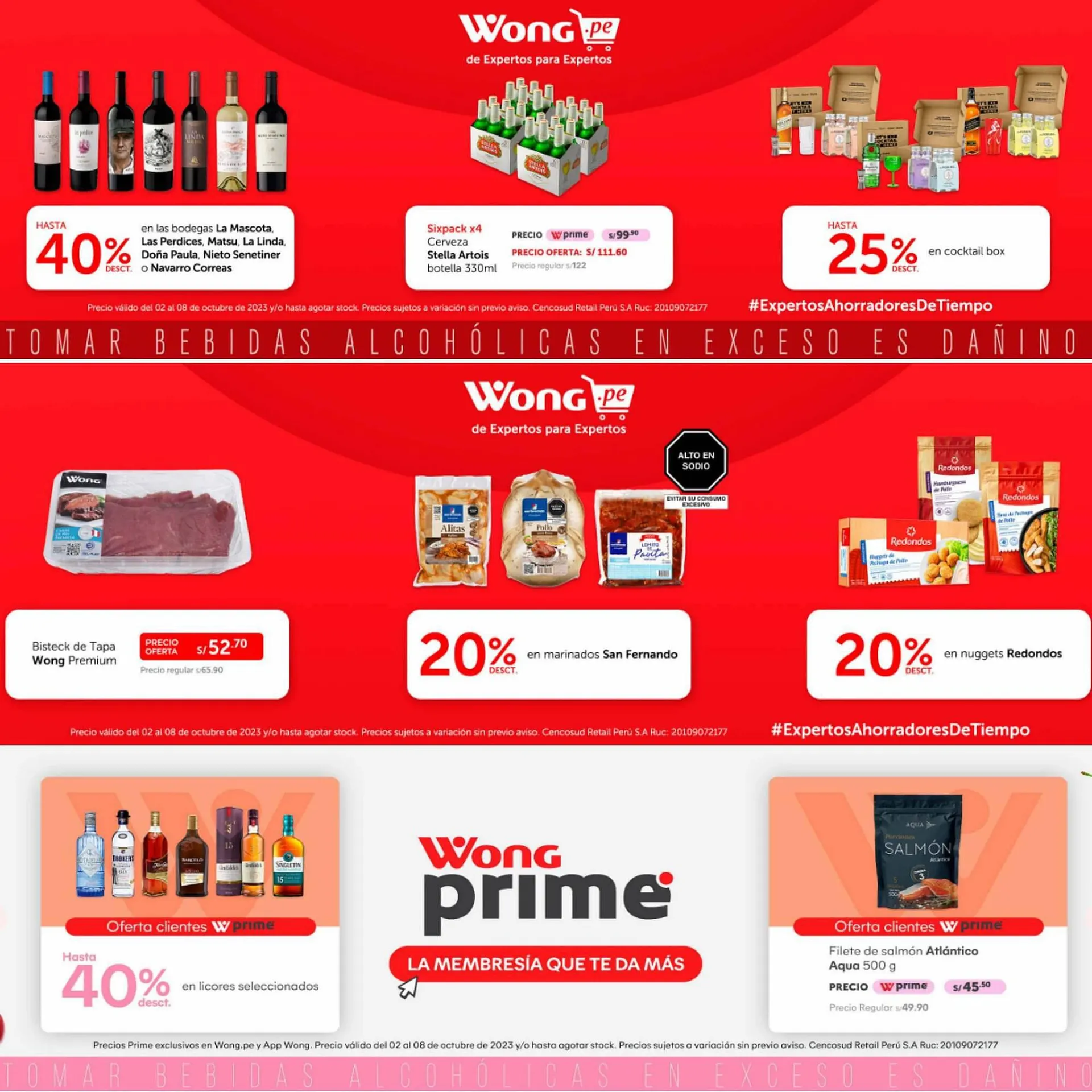 Catalogo de Catálogo Wong 3 de octubre al 8 de octubre 2023 - Pag 1