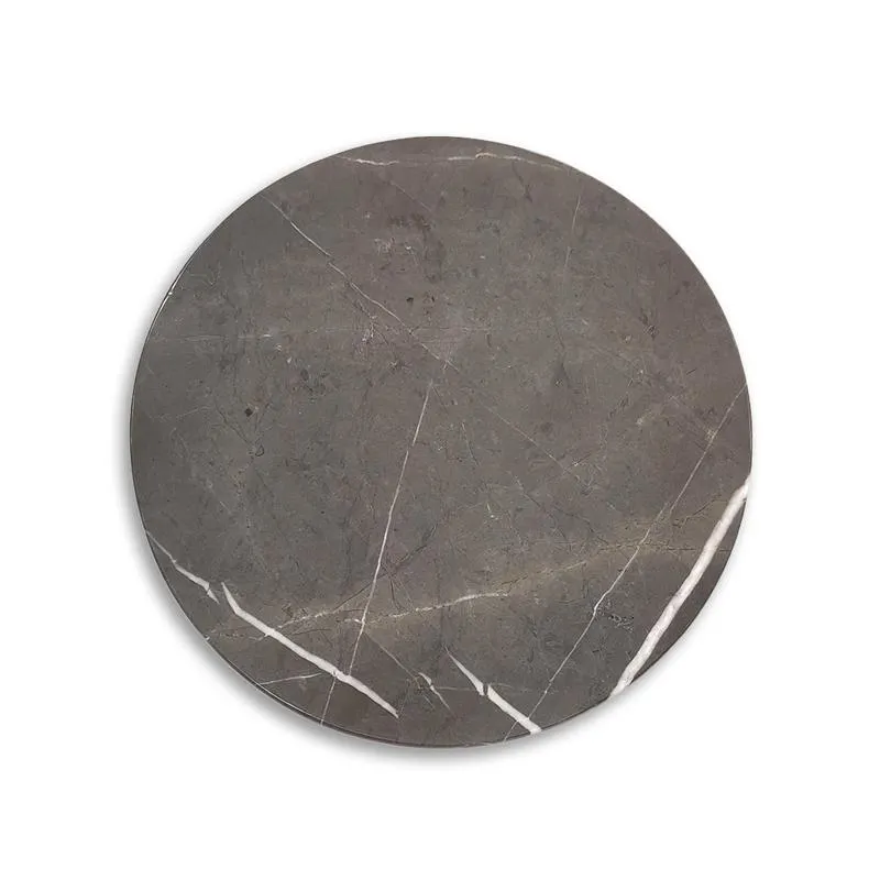 Tabla Redonda Mármol Grafite