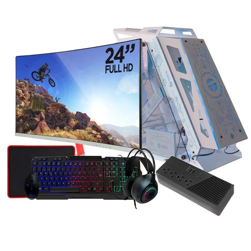 Computadora PC GAMER RYZEN 7 5700G RAM 16GB SSD 512GB MONITOR 24" FULL HD