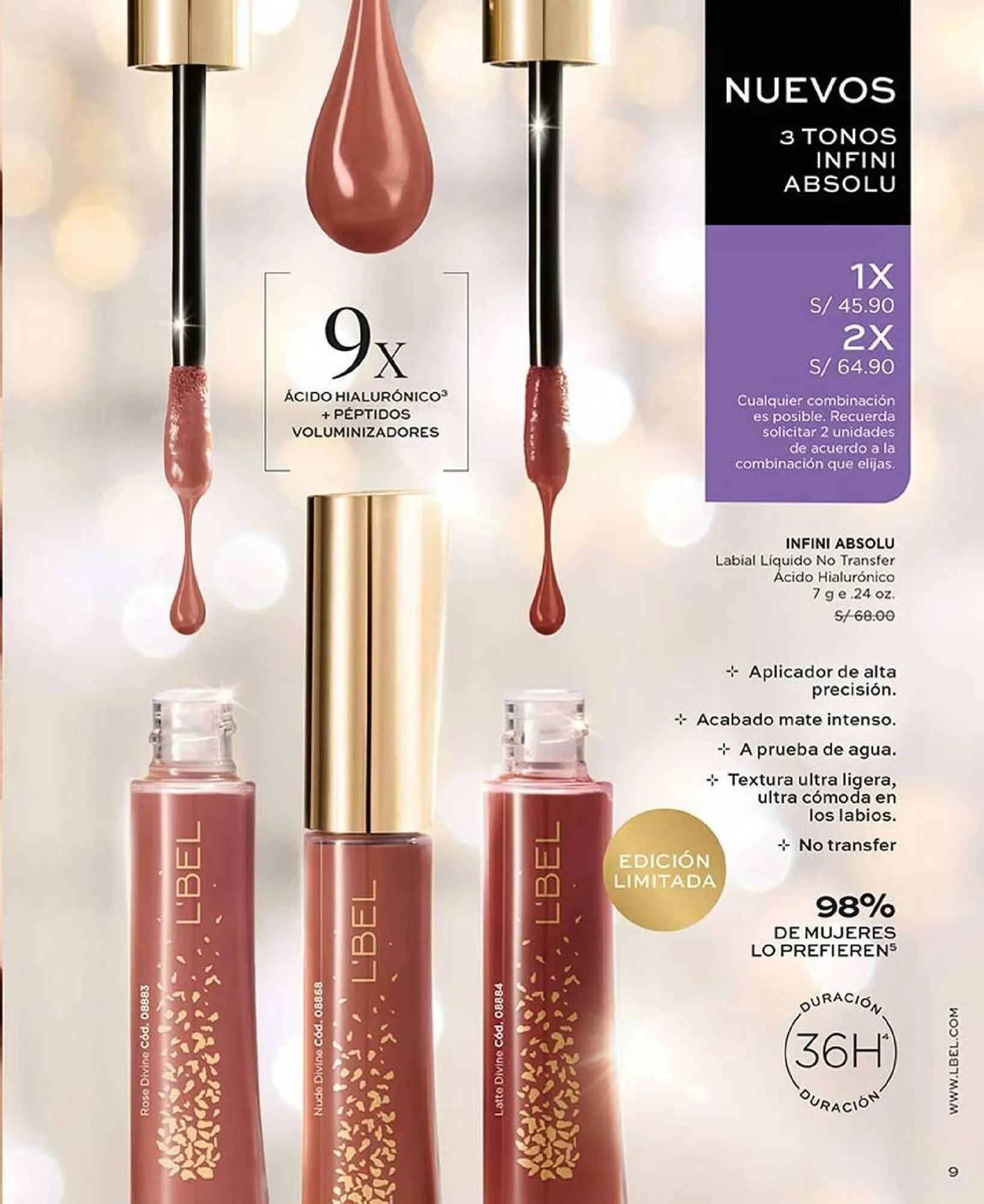 Catalogo de Catálogo L'Bel 17 de setiembre al 31 de octubre 2025 - Pag 9