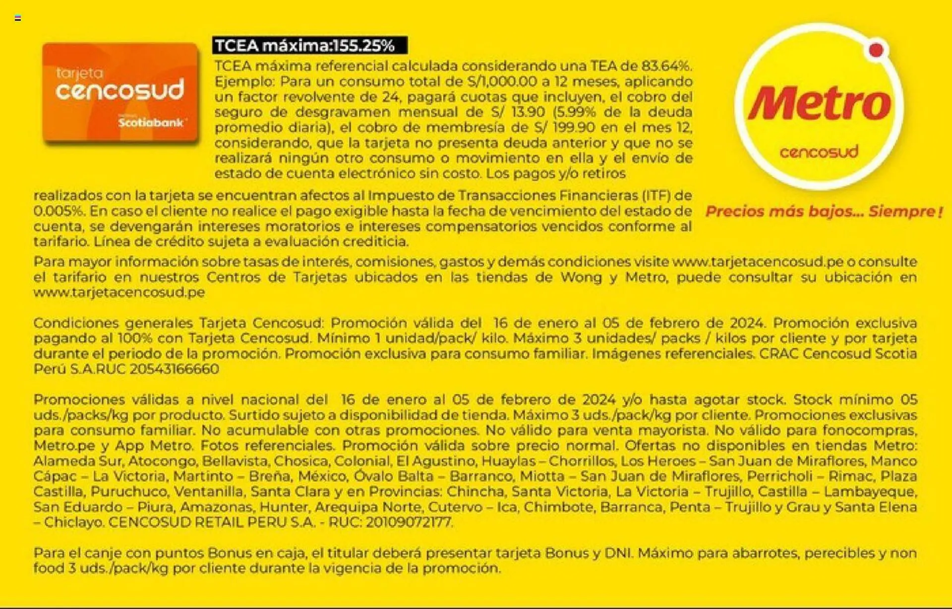 Catalogo de Catálogo Metro 16 de enero al 5 de febrero 2024 - Pag 103