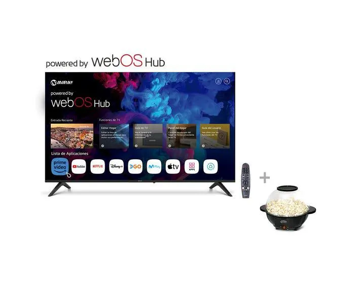 Televisor Miray LED 4K UHD Smart 58" MK58-K5000WBT + Pop cornera Miray POPM-14