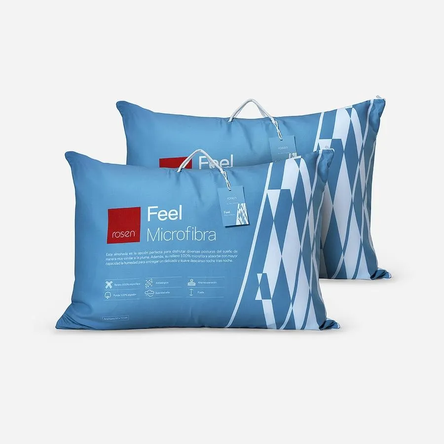 Set 2 Almohadas Microfibra Feel