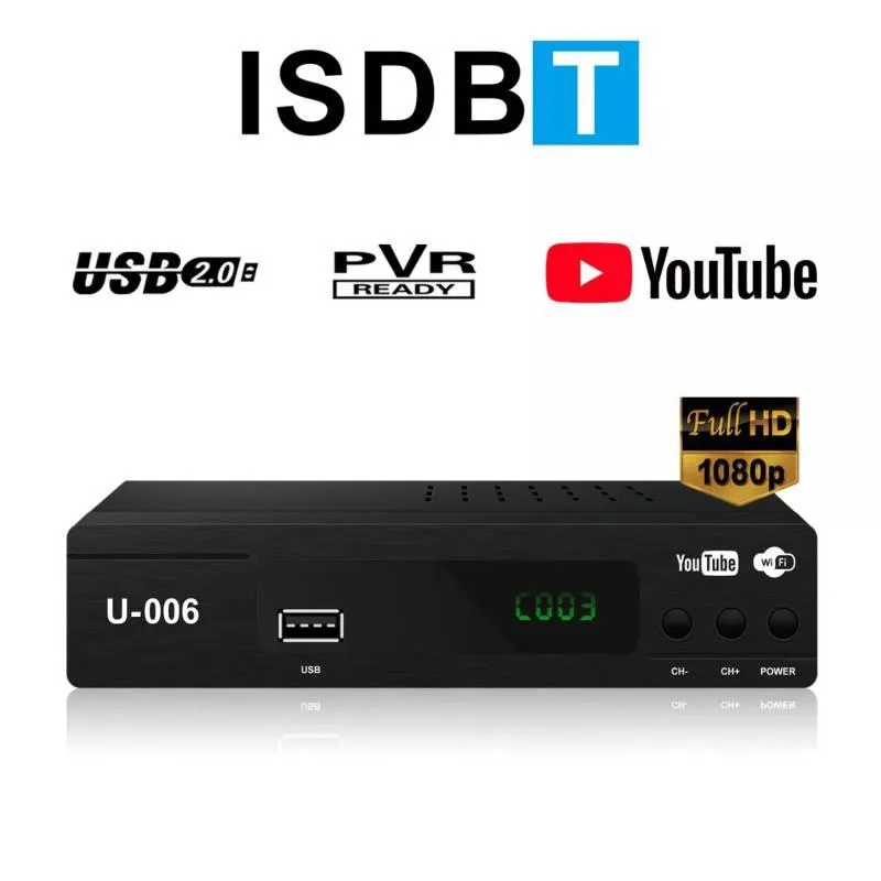 Decodificador Sintonizador Canal Digital de TV Incluye Youtube Full HD