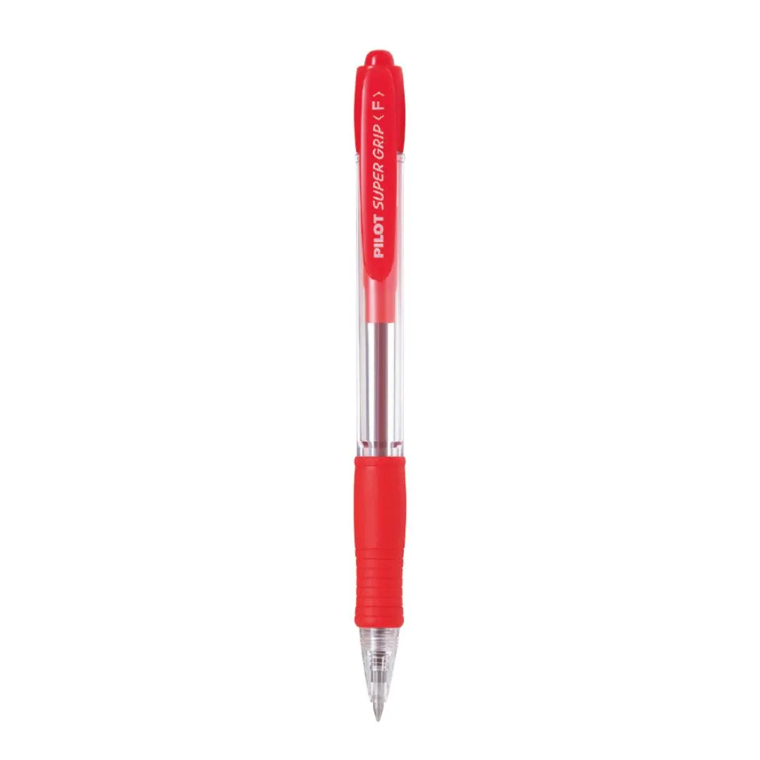 Bolígrafo Pilot Tinta Seca (BPGP-10R) Supergrip Retráctil 0.7mm Color Rojo