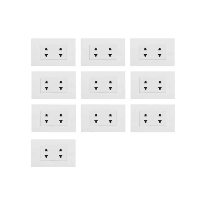 Tomacorriente Doble P/T Cygnus Blanco