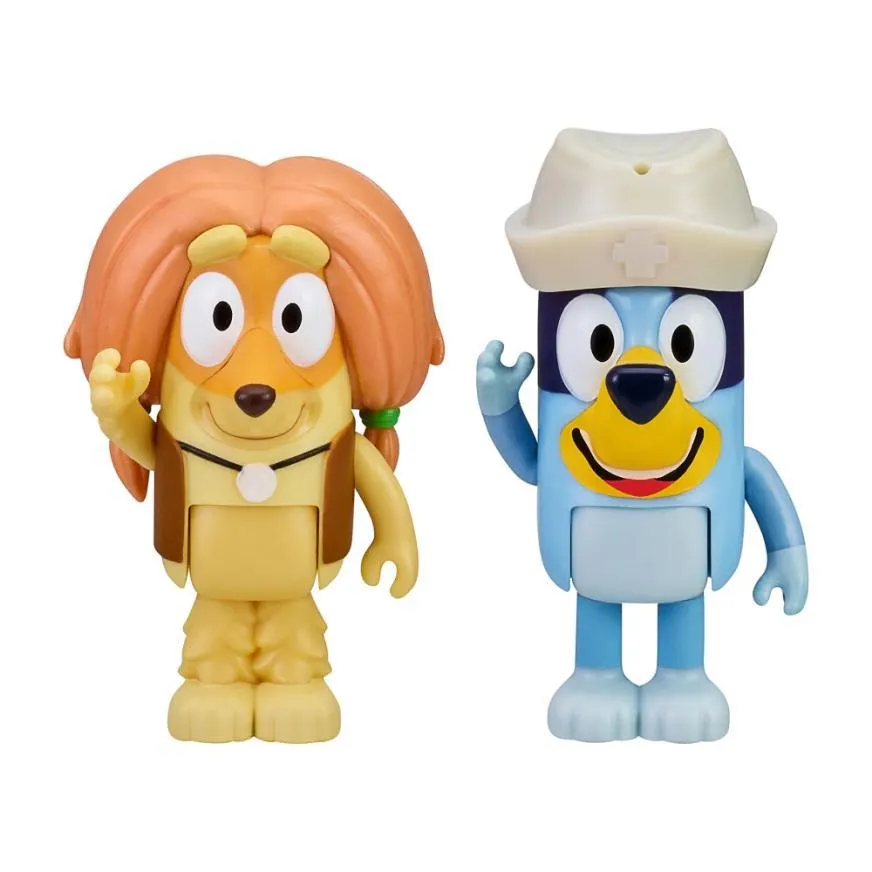 Bluey Pack X2 Figuras Chequeo Medico