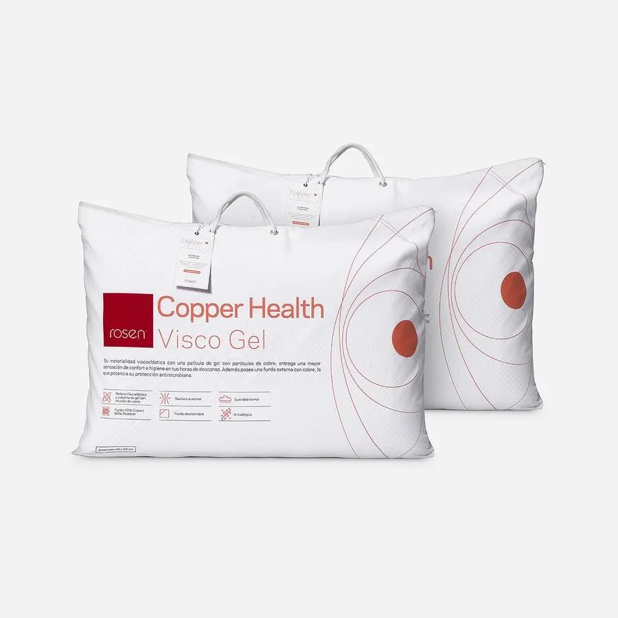 Set 2 Almohada Viscogel Copper Health