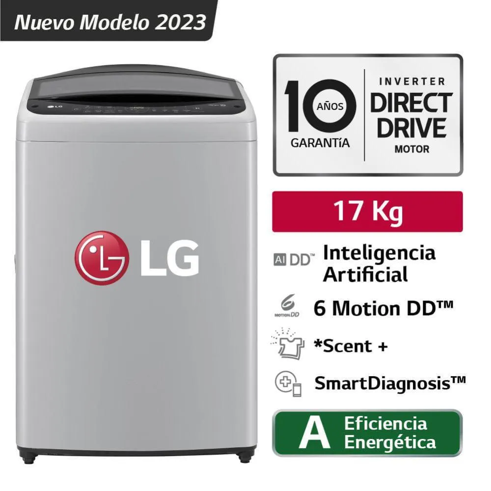 Lavadora LG WT17DV6 17Kg Gris