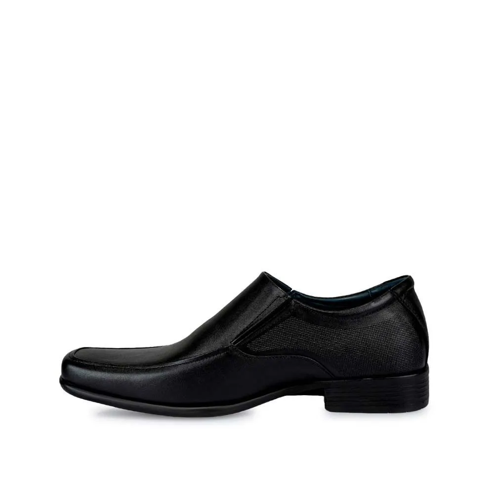 Zapato Mocasín Vestir ALFREDO-012 Negro Viale Homme Cuero