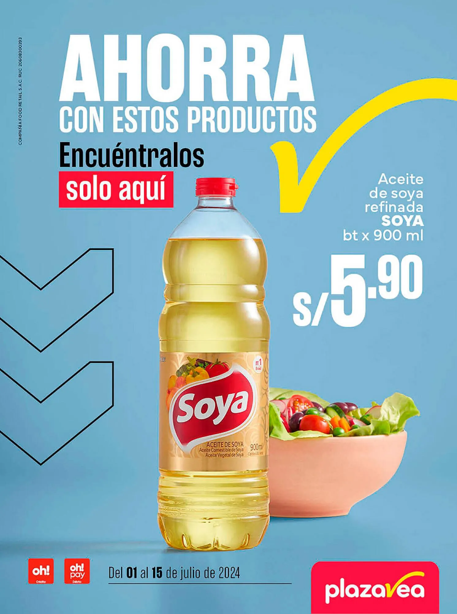Catalogo de Catálogo Plaza Vea 1 de julio al 15 de julio 2024 - Pag 1