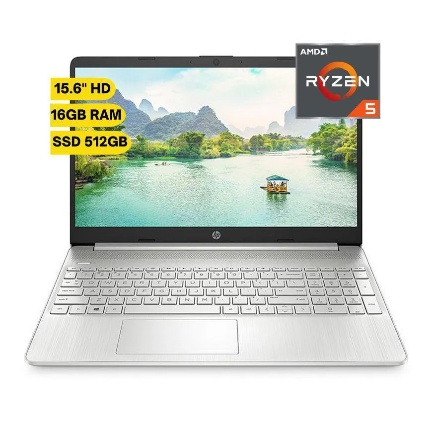 Laptop Hp 15.6' 15-Ef2501La Amd Ryzen 5 16Gb 512Gb Ssd Windows 11 Home