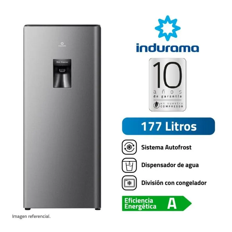 Refrigeradora Indurama Top Mount Autofrost 177Lt RI-289D Croma