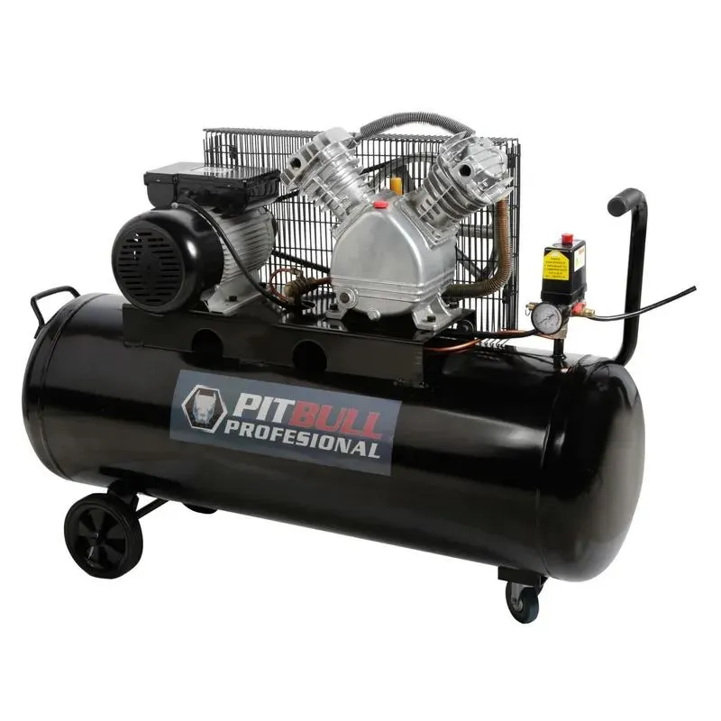 Compresor De Aire Pitbull Profesional 3HP 100 Lt