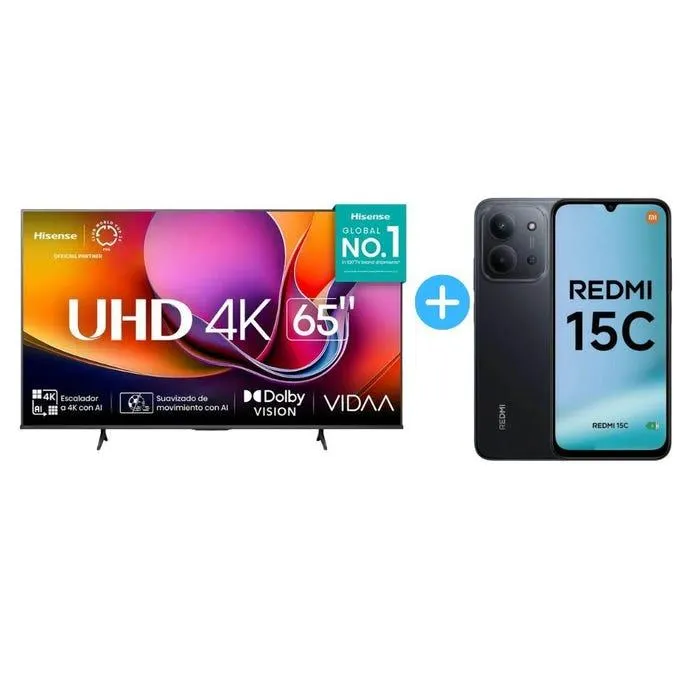 Televisor Hisense 65 " 65A6NV LED 4K UHD (3840 × 2160 píxeles) VIDAA U6