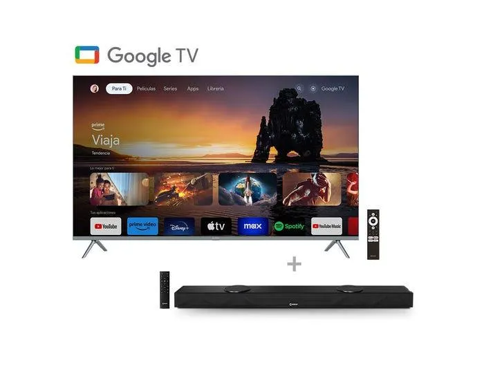 Televisor Miray 4K QLED Smart 65" MQM65-T1000GBT + Soundbar Miray SBM-S25R