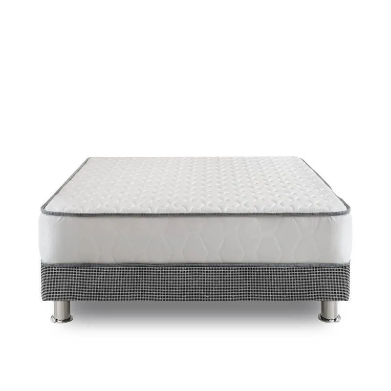 Cama Americana Elegant 1.5 Plazas + Colchón + Almohada + Protector