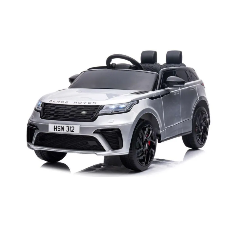 Carro A Batería Range Rover Camioneta Velar Plateado