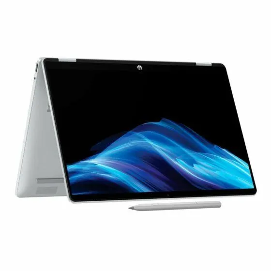 Laptop HP OmniBook 5 Flip 14-fp0054la, 14", Pantalla táctil, Intel® Core™ i5, 16GB RAM, 512GB SSD, 2K, Plata glaciar, Windows 11 Home.