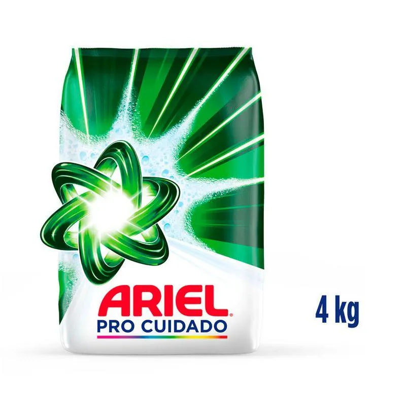 Detergente en Polvo Ariel Pro Cuidado 4kg