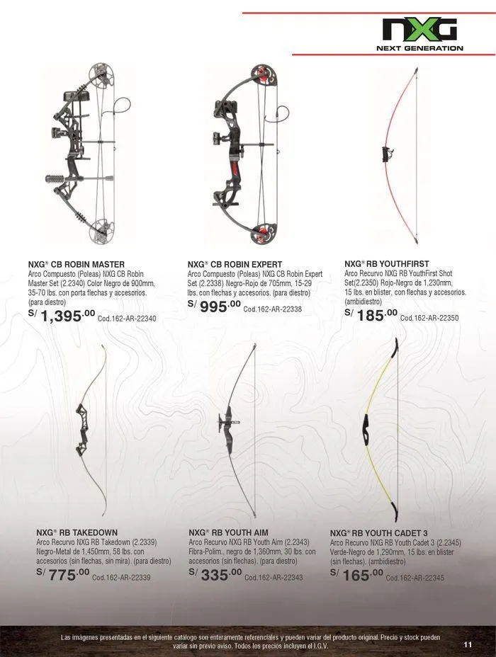 Catalogo de Arquería 9 de mayo al 31 de diciembre 2024 - Pag 11