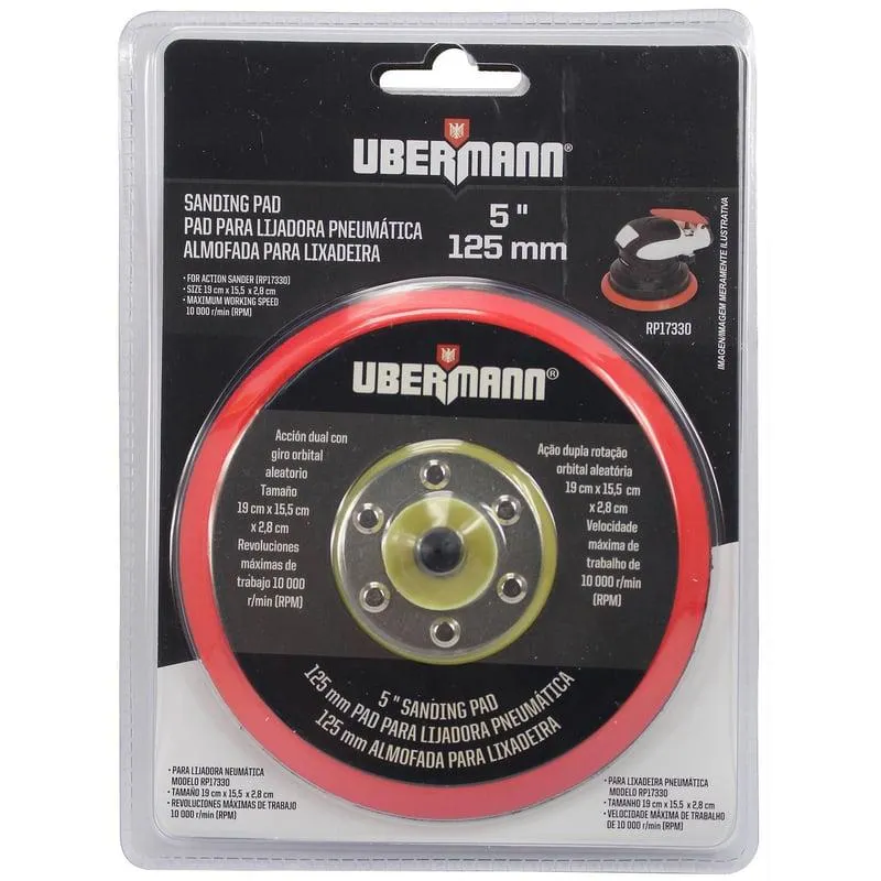 Soporte Pad 5" Lijadora Para Neumático Ubermann