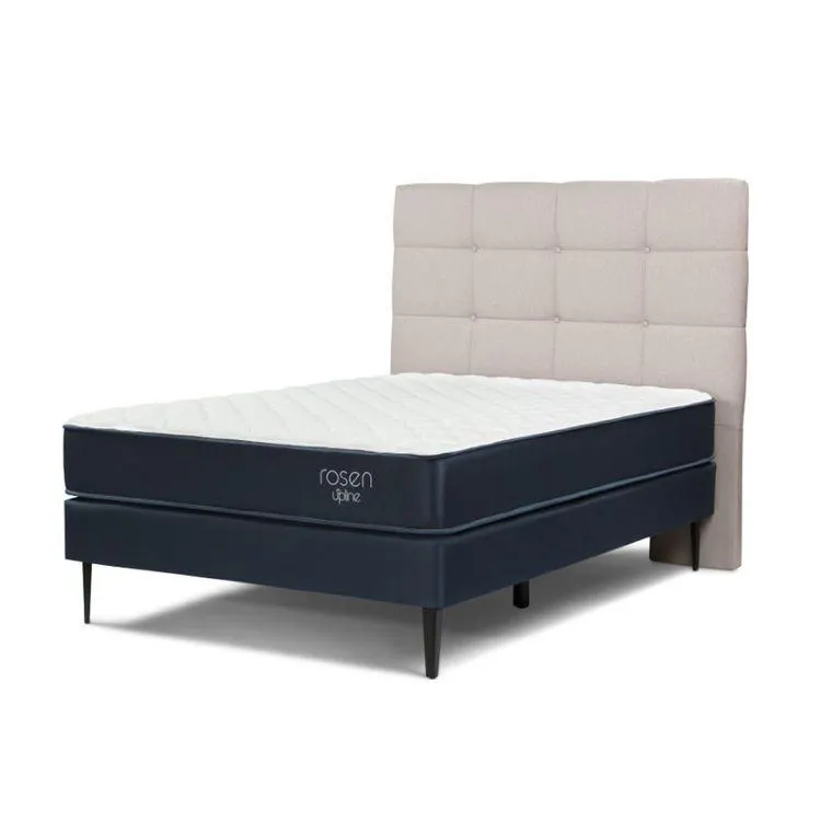 Cama Rosen Upline Issey Niebla 2 Plazas