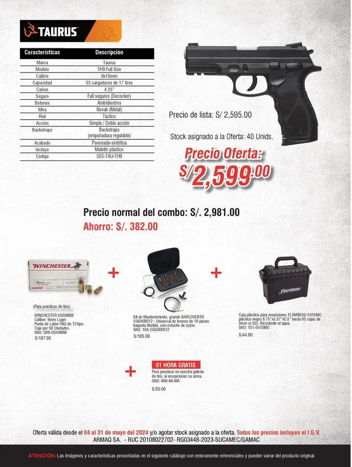 Catalogo de Oferta de Pistolas 9 de mayo al 31 de mayo 2024 - Pag 7