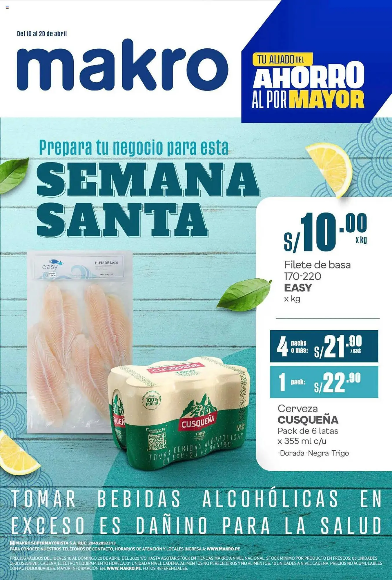 Catalogo de Catálogo Makro 10 de abril al 20 de abril 2025 - Pag 1
