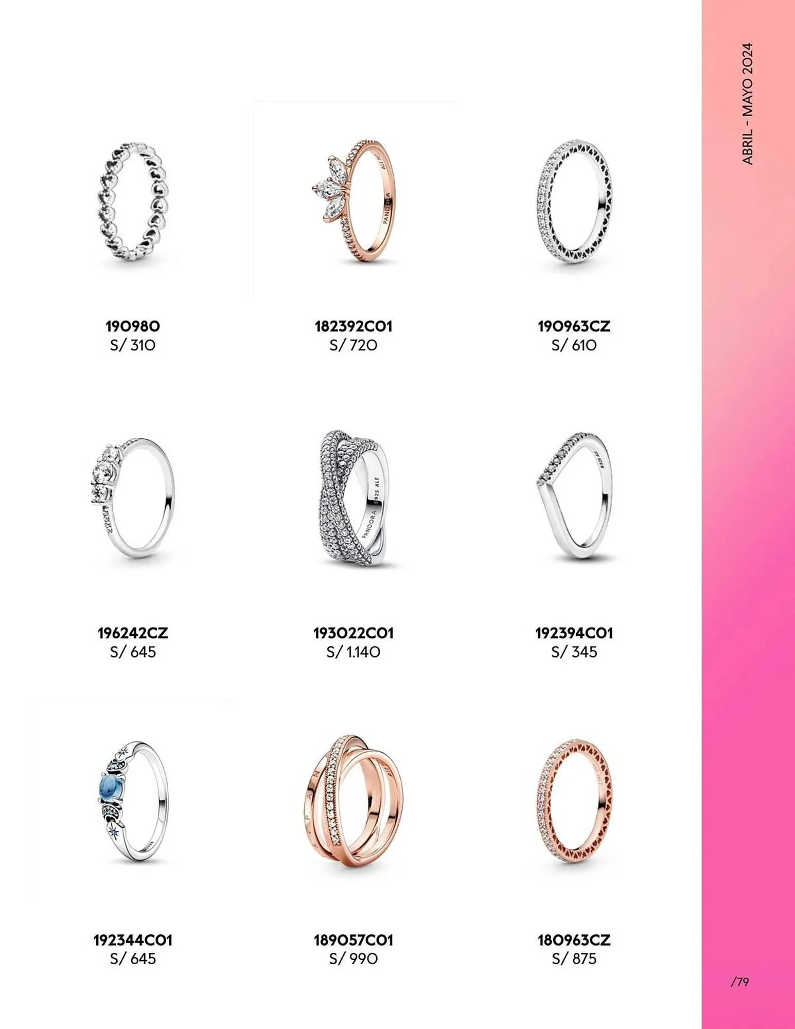 Catalogo de Catálogo Pandora 29 de abril al 31 de mayo 2024 - Pag 79