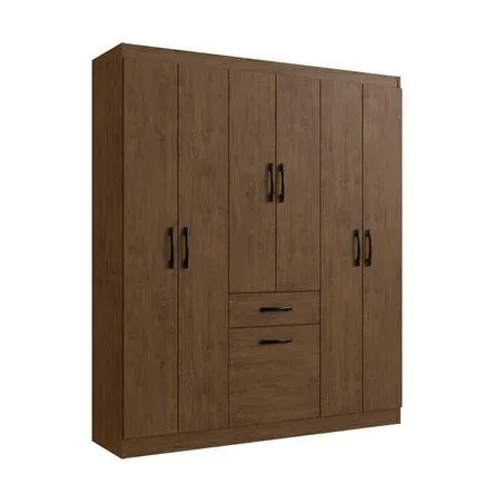 Ropero Florencia 7 Puertas 1 Cajón Castaño Doripel