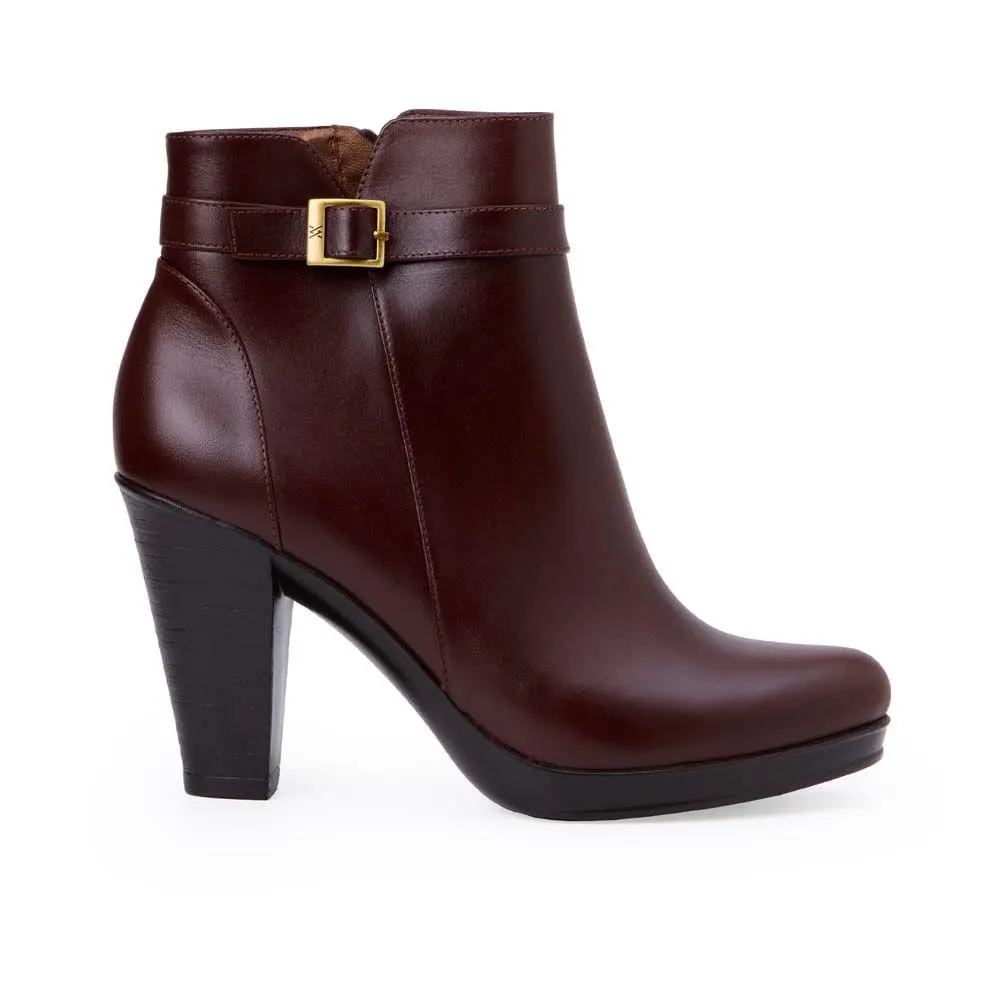 Botín Jodhpur Casual DAYA-2511 Café Viale Cuero