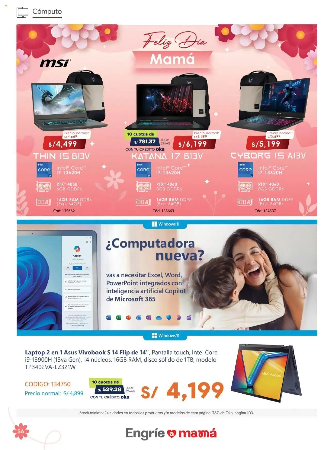 Catalogo de Hiraoka - Guia dia de la madre 26 de abril al 18 de mayo 2025 - Pag 56