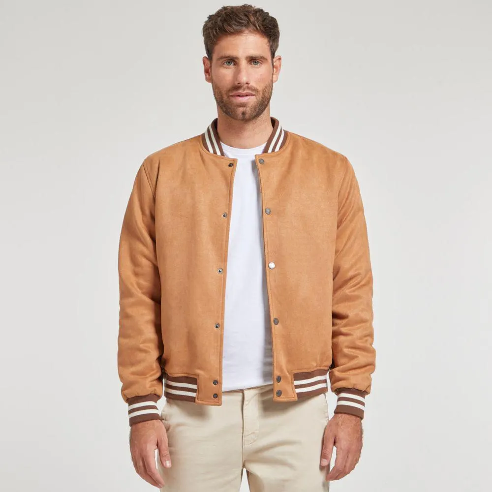 Casaca Madison Bomber Suede Hombre