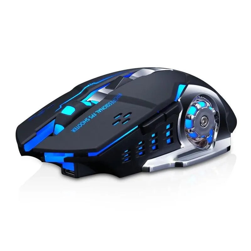 MOUSE GAMER INALAMBRICO RECARGABLE LUZ RGB - TWOLF