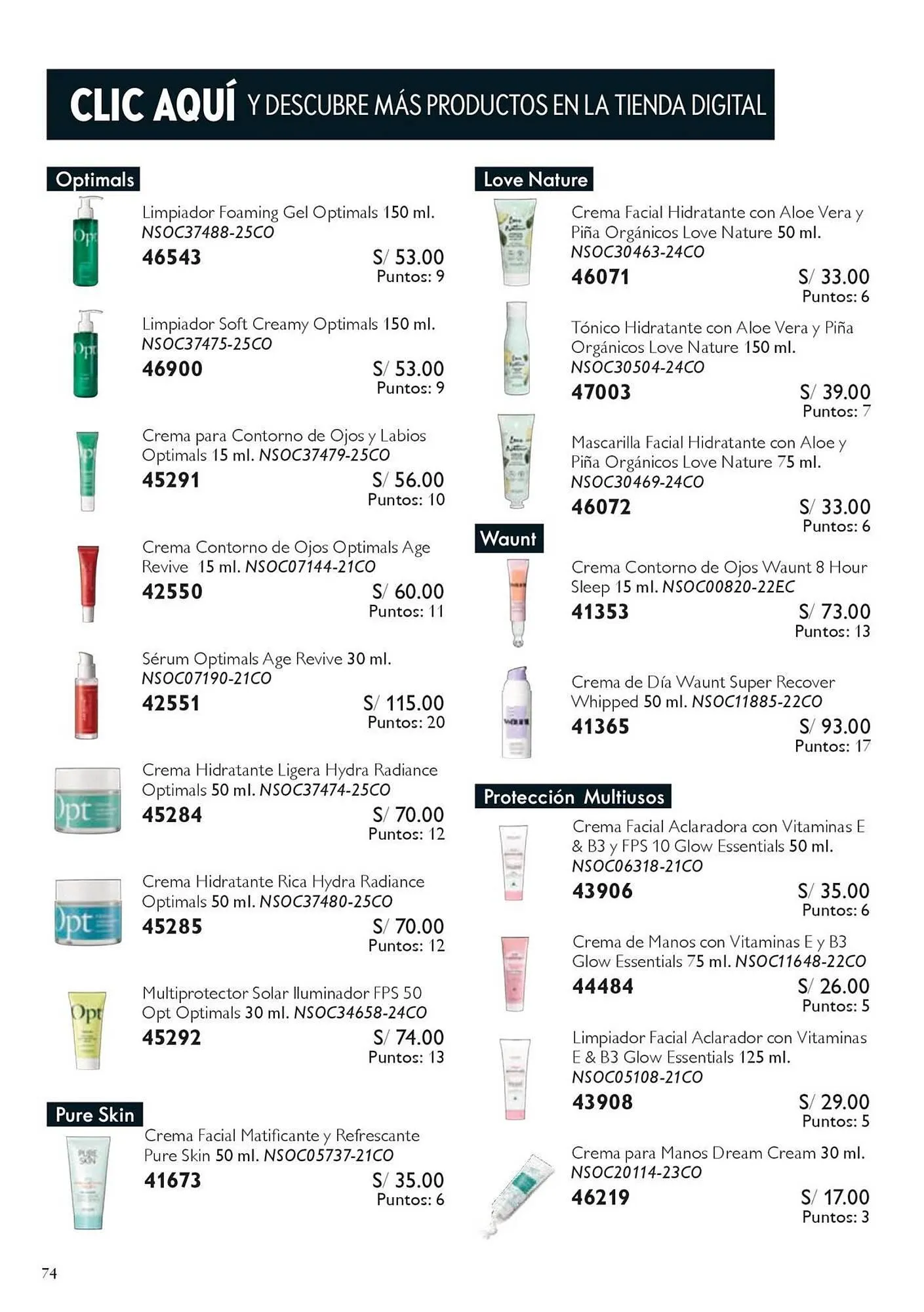Catalogo de Catálogo Oriflame 13 de setiembre al 3 de octubre 2025 - Pag 74