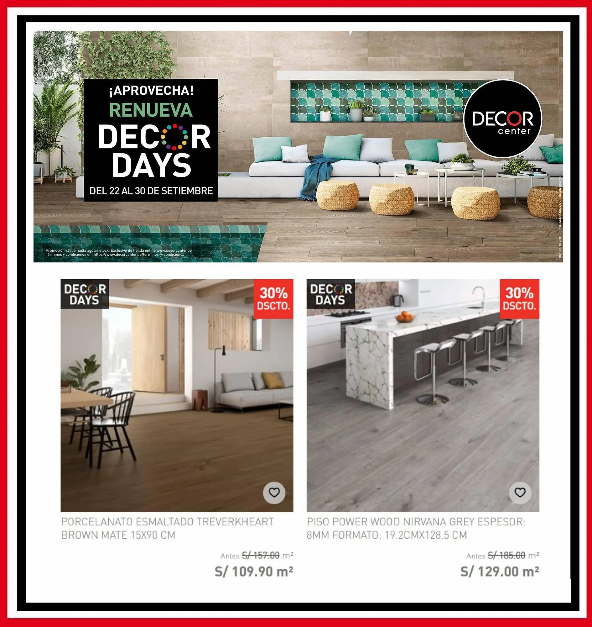 Catalogo de Catálogo Decor Center 26 de setiembre al 30 de setiembre 2023 - Pag 7