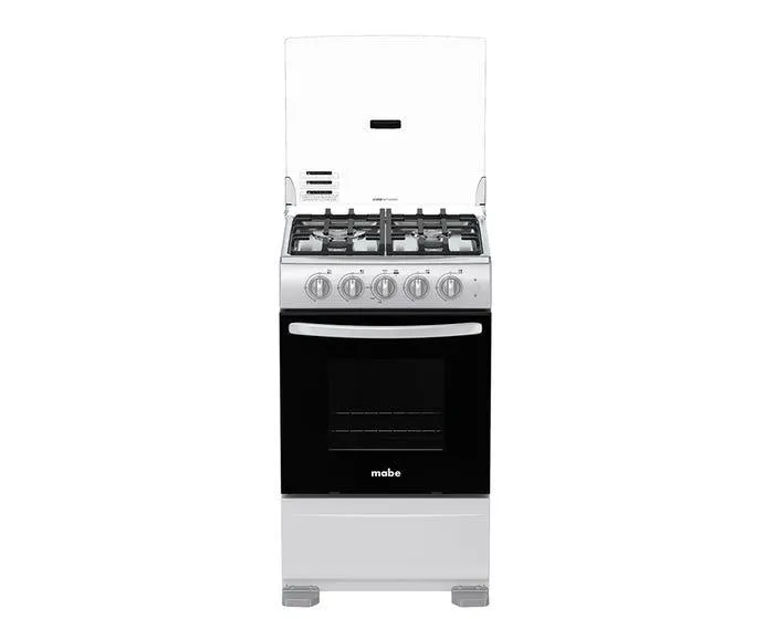 Cocina a Gas Mabe EMP5120GP1 52cm Gris 4 Hornillas