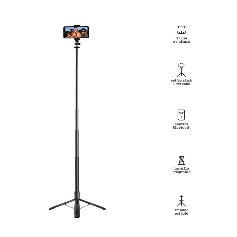 Tripode selfie stick con control bluetooth 156mts ansun-003 Kuzler