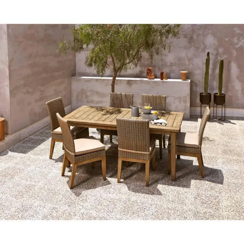 Juego de Comedor de Terraza Kawaii 6 Sillas