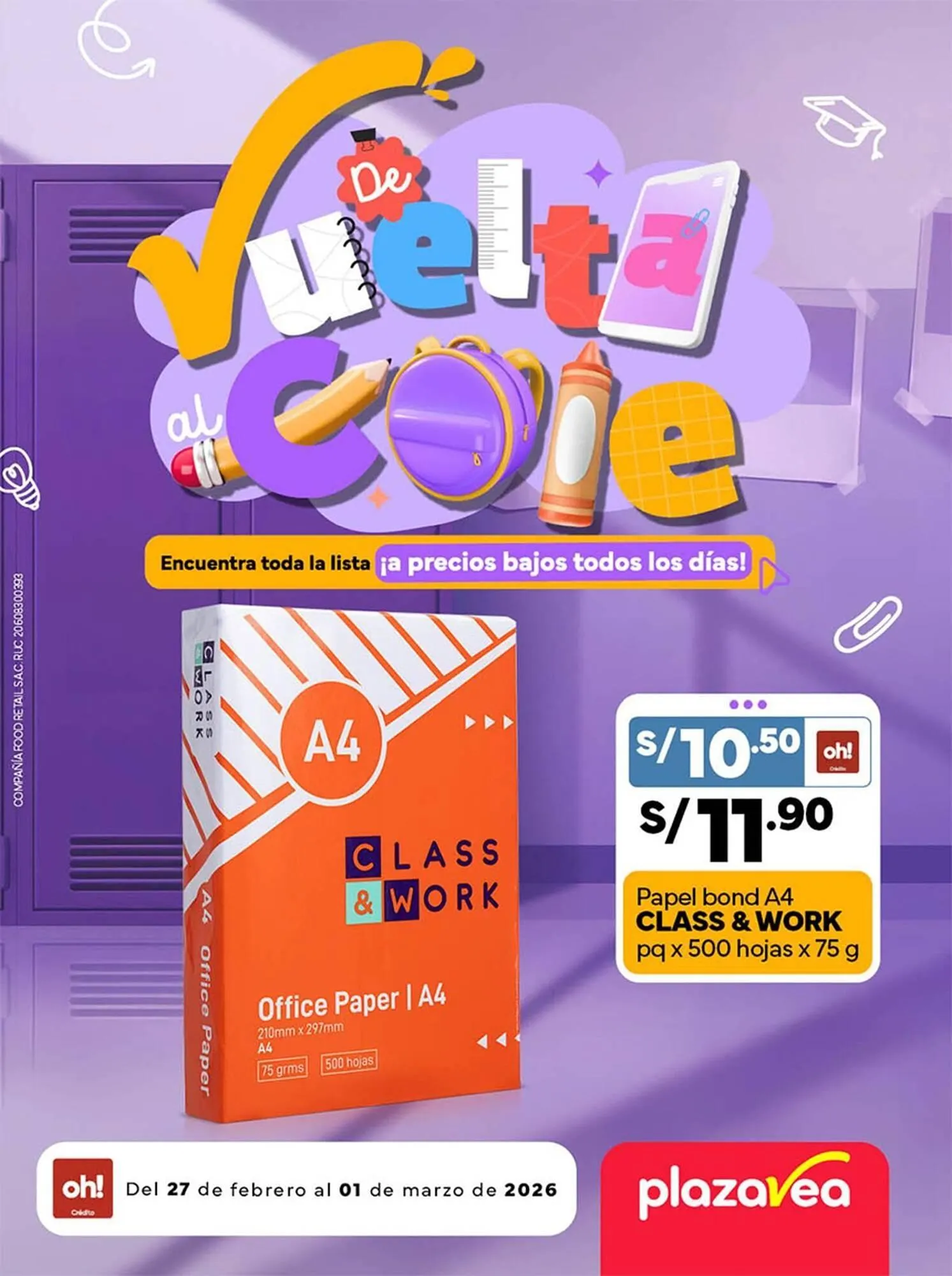 Catalogo de Catálogo Plaza Vea 27 de febrero al 1 de marzo 2026 - Pag 1