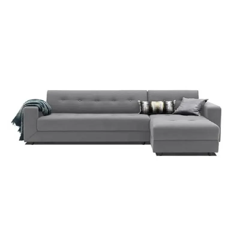 Sofa seccional andreanne + 2 decorativos