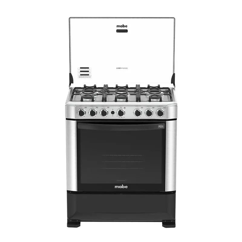 Cocina de Piso a Gas 76 cm Inox Mabe CMP7625FX0