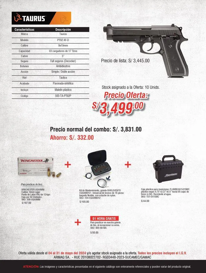 Catalogo de Oferta de Pistolas 9 de mayo al 31 de mayo 2024 - Pag 8