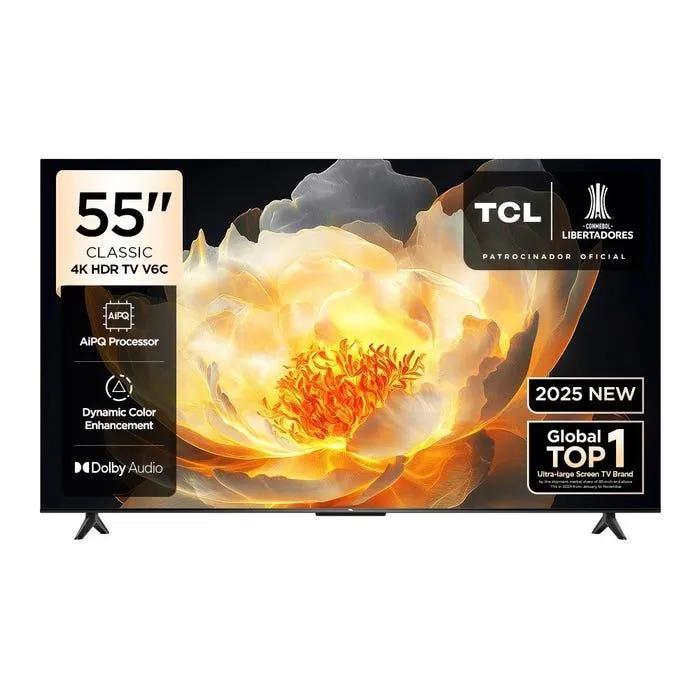 TV TCL 55" LED 4K UHD Google TV 55V6C