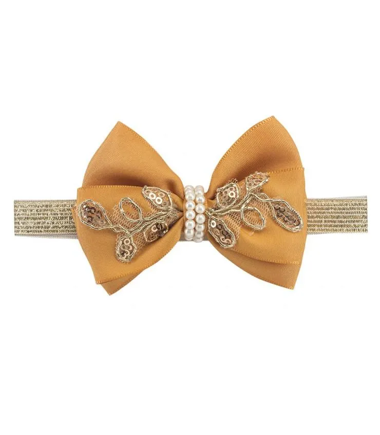 Vincha Elástica Miranda | Color Dorado