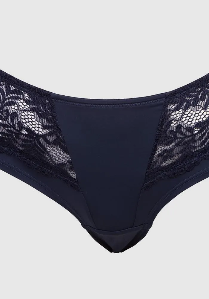 PANTALETA MUJER MICROFIBRA AZUL - 14.9042