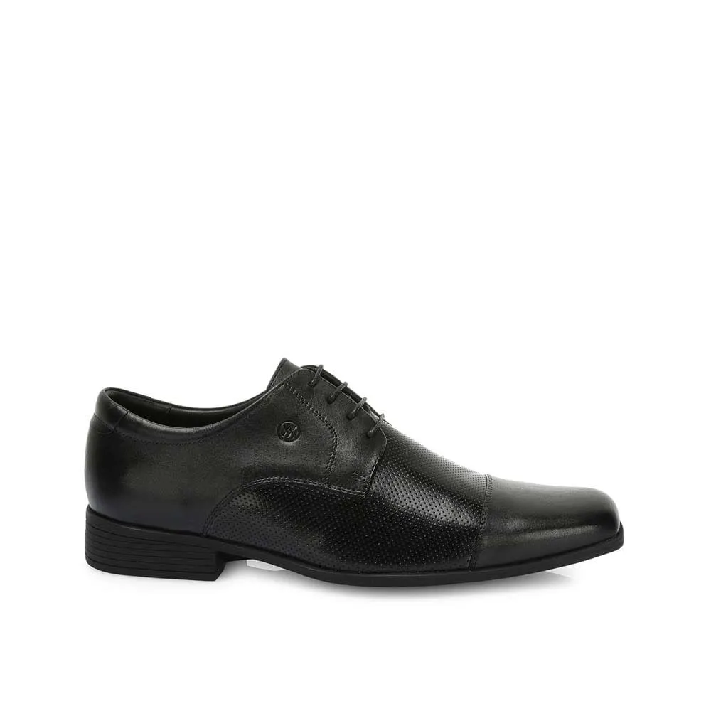 Zapato Derby Casual EDER-2504 Negro Viale Homme Cuero