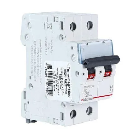 Interruptor Termomagnético 2x20A 220V-10KA Bticino